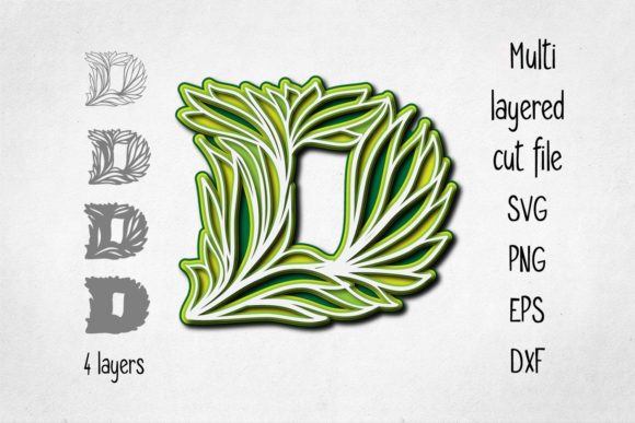 3D Alphabet Layered Letter D: A 3D SVG Shapes Review