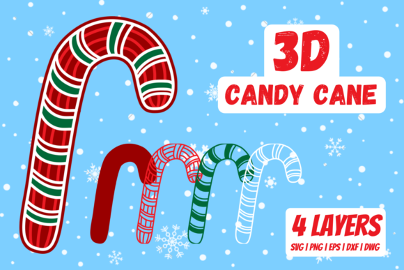 3D Candy Cane 3D SVG and Shadow Boxes Review