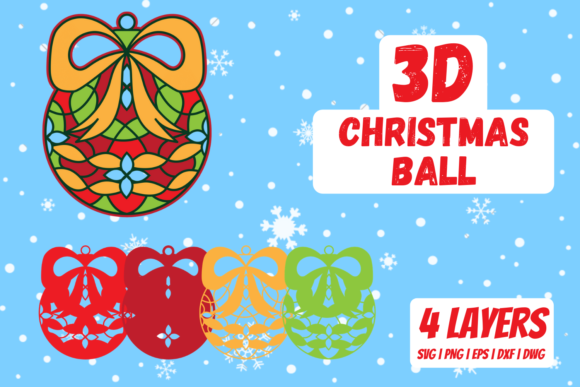 3D Christmas Ball 3D SVG Review