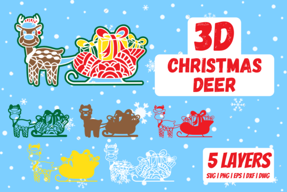 3D Christmas Deer: 3D SVG Branding Review