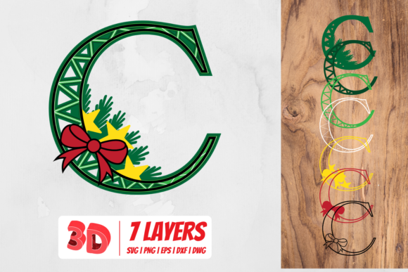 3D Christmas Letter C: A 3D SVG Review for Sellers