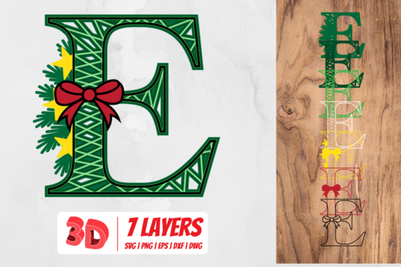 3D Christmas Letter E: A 3D SVG Review for Sellers