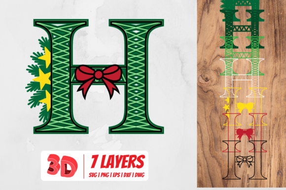 3D Christmas Letter H: A Designer’s Review of This 3D SVG Asset