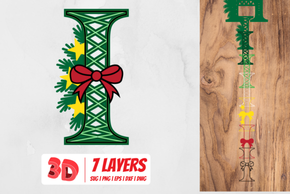 3D Christmas Letter I: A 3D SVG Review for Sellers