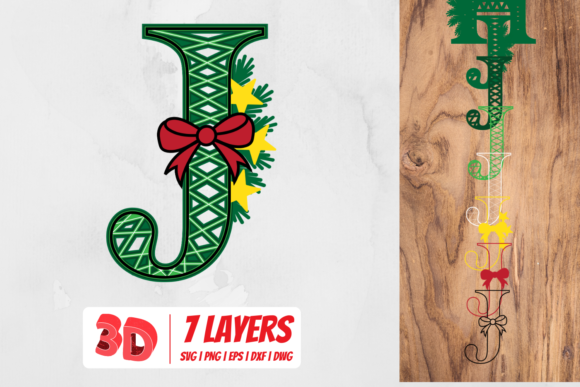 3D Christmas Letter J: A Brand Designer’s Review of This 3D SVG Asset
