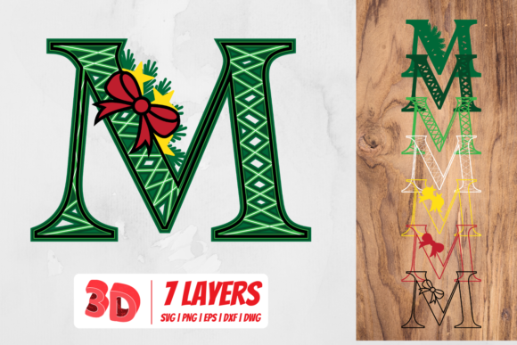 3D Christmas Letter M Review