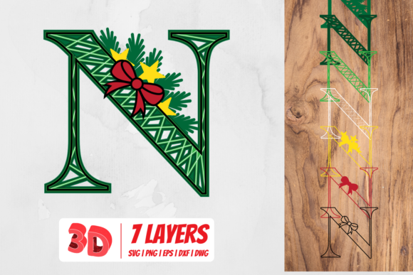 3D Christmas Letter N: A Designer’s Review of This 3D SVG Asset