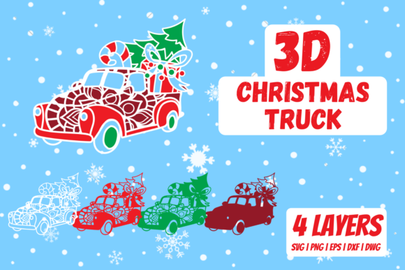 3D Christmas Truck: A Designer’s Review of This 3D SVG Asset