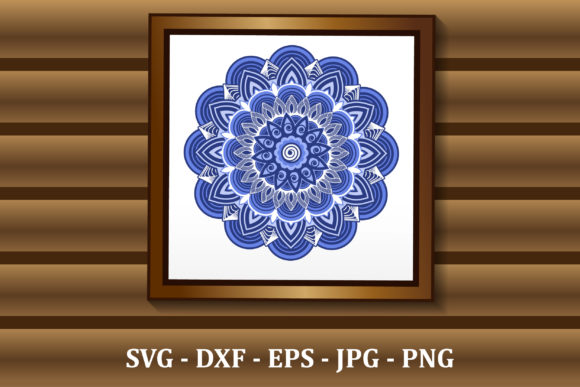 3D Layered Mandala for CNC Cut: Graphics and Crafts