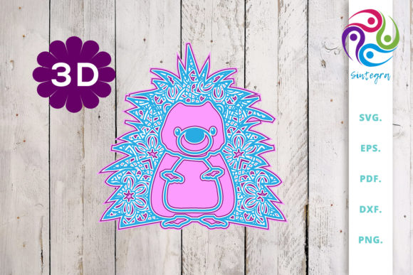 3D Multi Layer Cute Hedgehog Review
