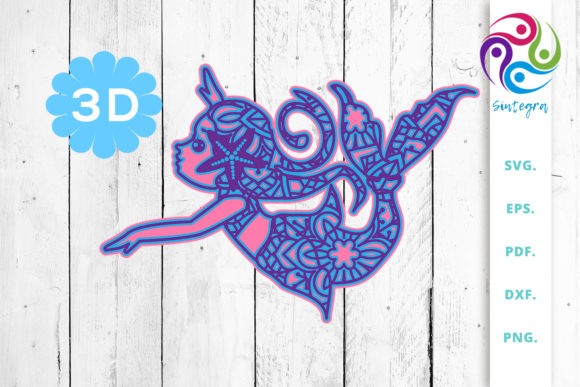 3D Multilayer Mermaid 3D SVG Shapes Review