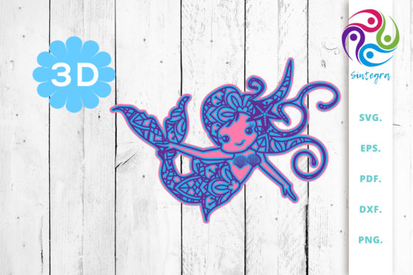 3D Multilayer Mermaid Cut File 3: A Publisher’s Review of Shapes in 3D SVG