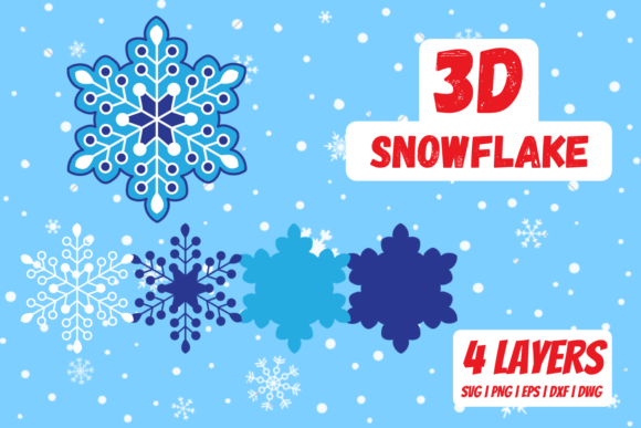 3D Snowflake: A 3D SVG for Christmas Branding