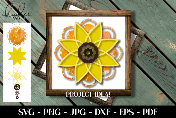 3D Sunflower Mandala, Sunflower 3D SVG Shapes Review