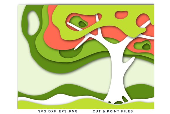 3D Tree Wave Depths Multi Color Layers: 3D SVG Shapes Review