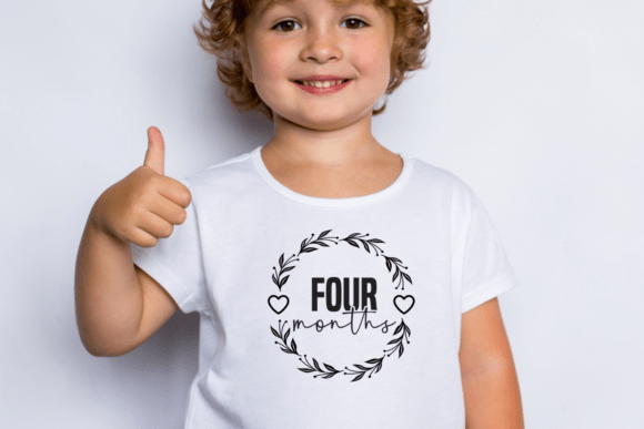 Four Months SVG, Baby Milestone SVG Graphics and Crafts Review