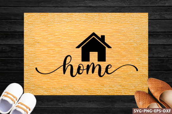 Home SVG, Diy Doormat SVG