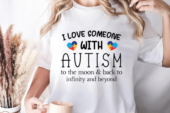 I Love Someone with Autism to the Moon – Graphics for Crafts and Heartfelt Content
