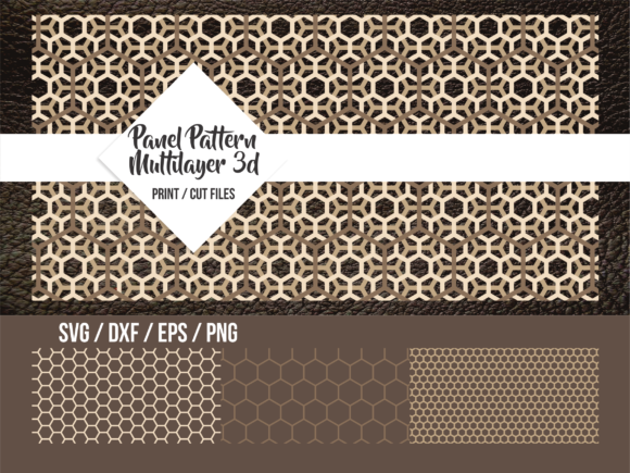 Panel Pattern Geometric Mutilayer 3D: A Practical Review for 3D SVG and Shapes