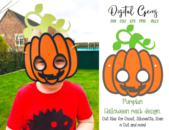 Pumpkin Mask Design: 3D SVG Shapes for Seasonal Branding