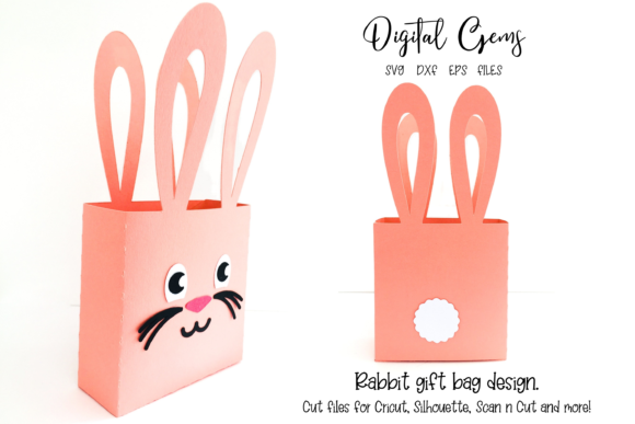 Rabbit Gift Bag Design: A 3D SVG Shapes Review for Sellers
