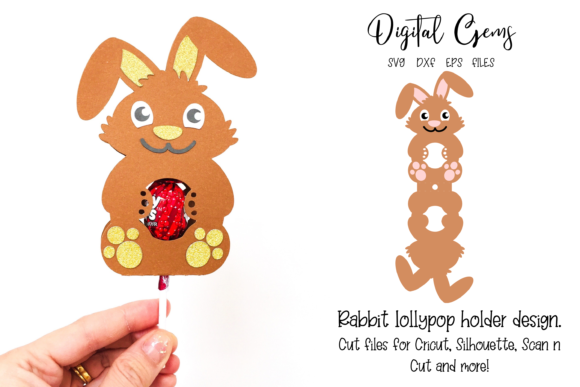 Rabbit Lollipop Holder Design: 3D SVG Shapes Review