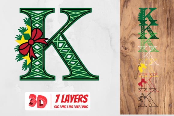 Review: 3D Christmas Letter K