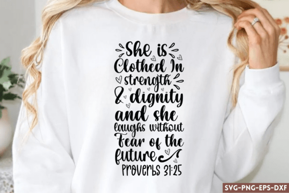 She Is Clothed In Strength And Dignity Embroidery Review